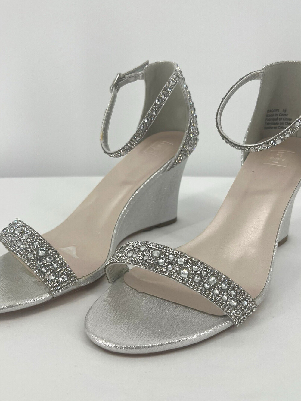 Davids Bridal Studio Blossom pave crystal Size 8 1/2 Women's (148-10)